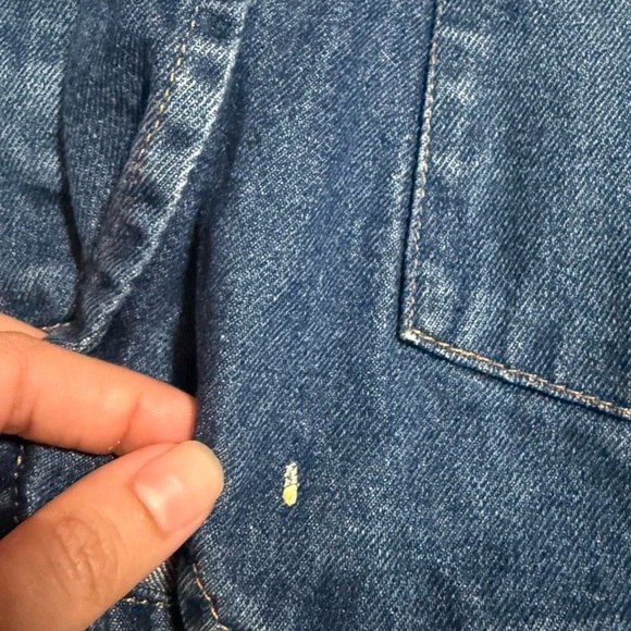 Y2K Rave Jean Jacket with Embroidered Rose - Picture 3 of 3